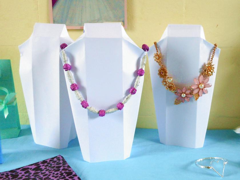 Origami Necklace Display Stands