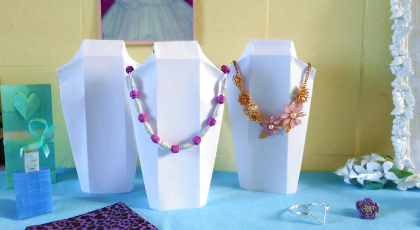 Origami Necklace Display Stands