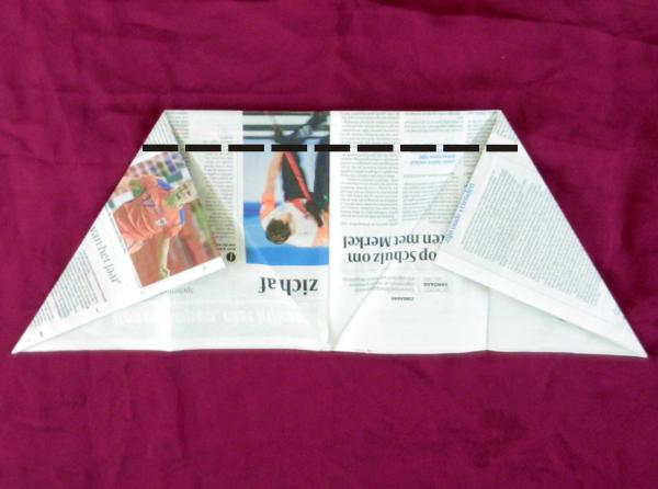 Fold a newspaper Origami dress