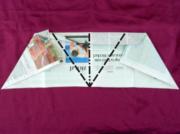Fold a newspaper Origami dress