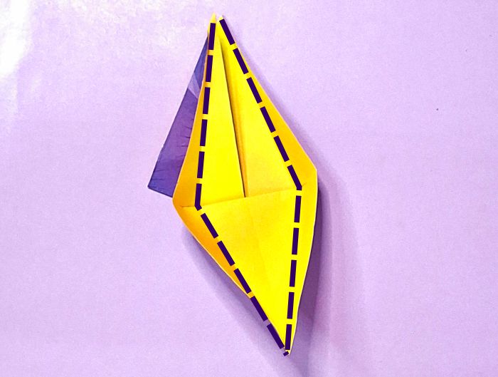 Origami bloemenjurk maken