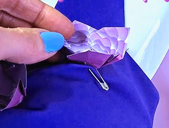 Origami bloemenjurk maken