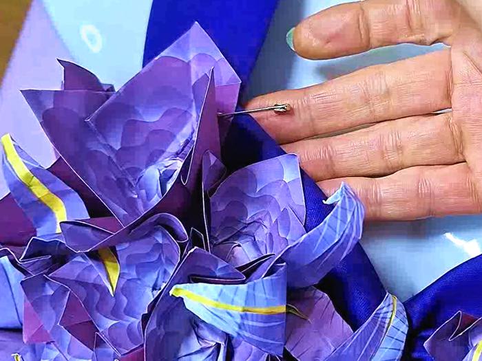 Origami bloemenjurk maken