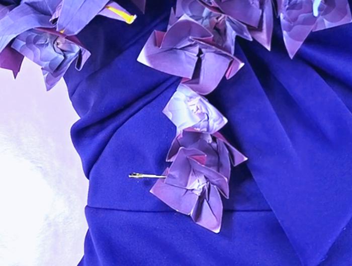 Origami bloemenjurk maken