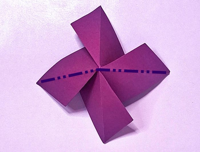 Origami bloemenjurk maken