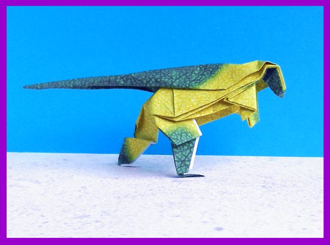 3d origami dinosaur