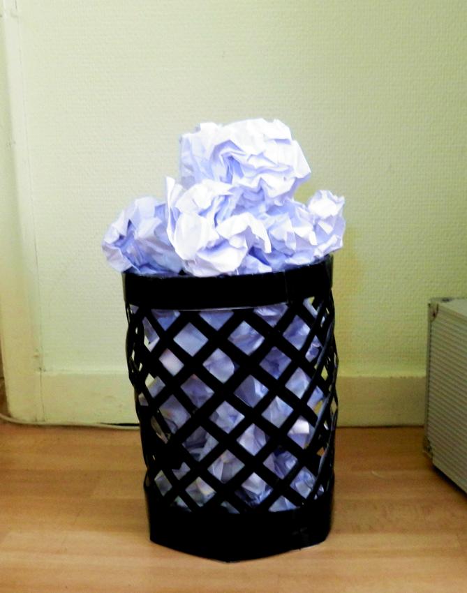 Paper Trash Bin
