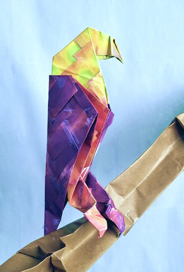 Origami Papegaai