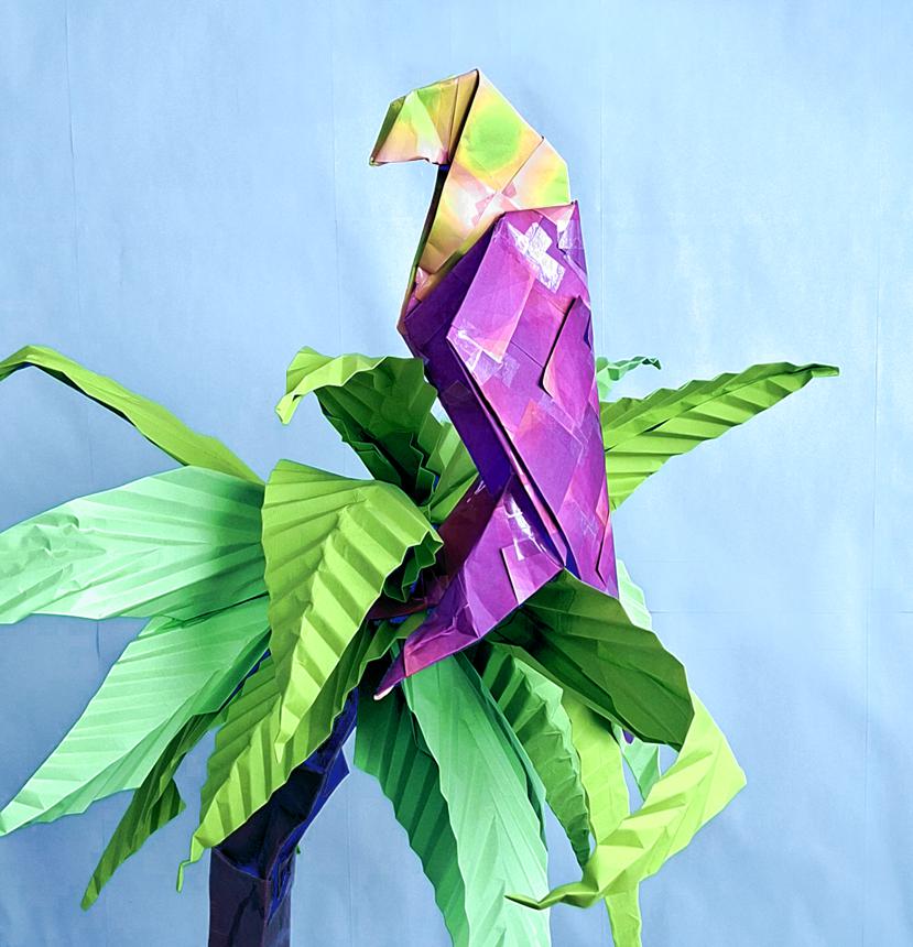 Origami Papegaai Origami Papegaai