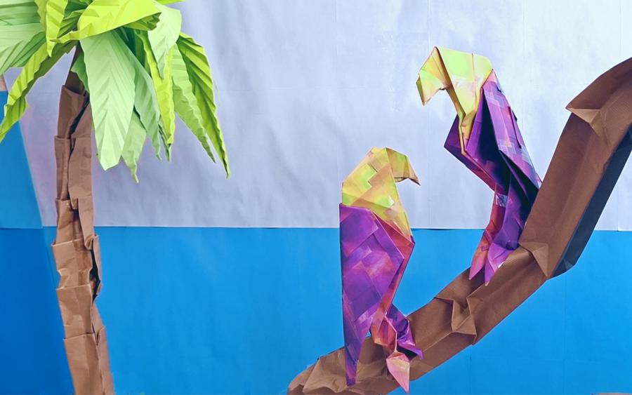 Origami Papegaaien Origami Papegaaien