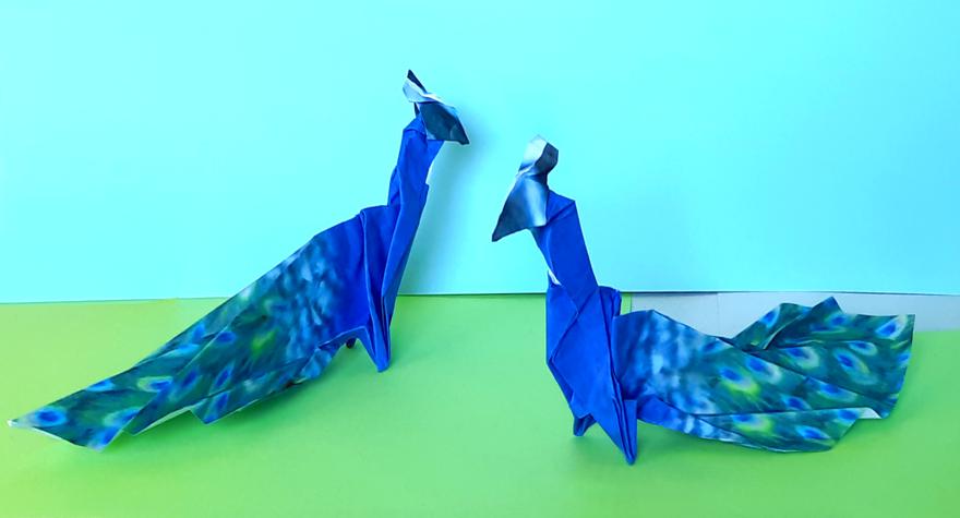 Origami Pauwen