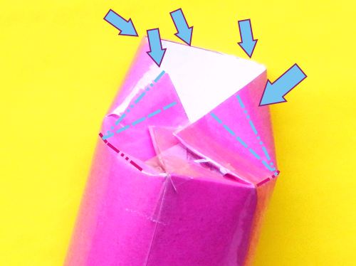 Make an Origami round pencil box