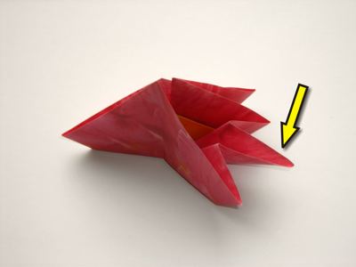 an origami flower