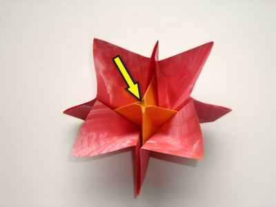 an origami flower