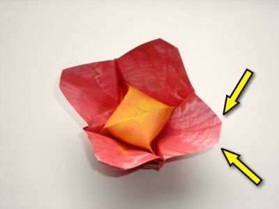 an origami flower