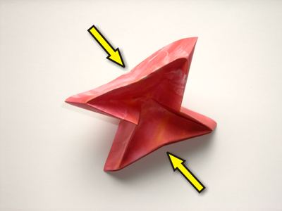 an origami flower