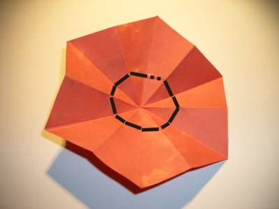 diagram for an origami poppy