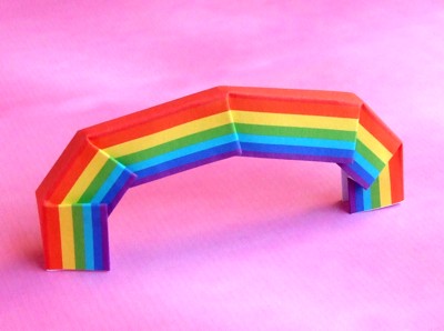 origami rainbow
