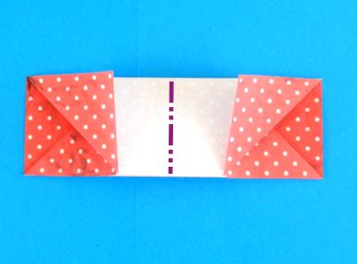 how to fold a polka dot origami skirt