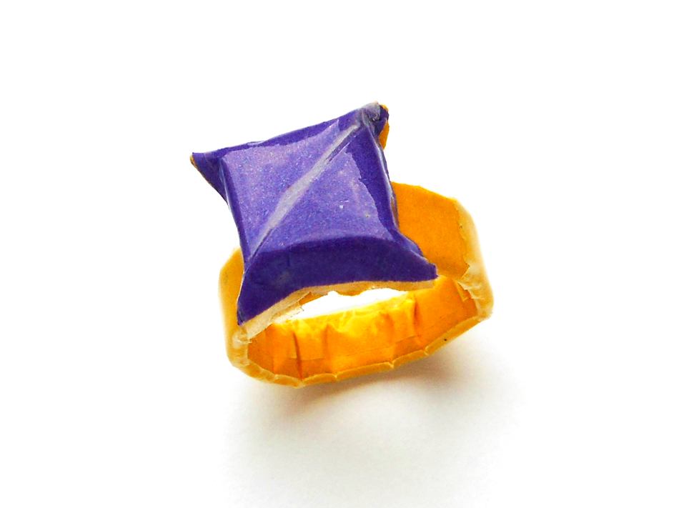 Origami diamond ring