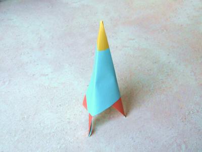 Origami rocket
