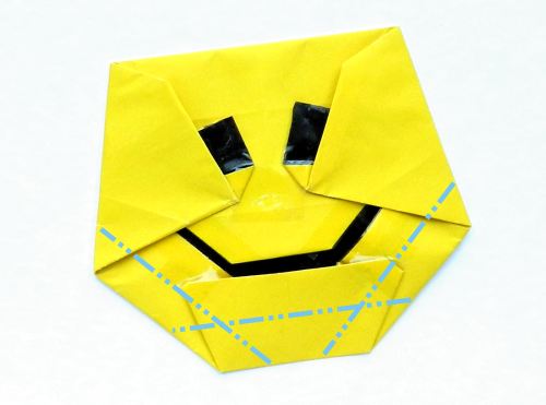 Fold an Origami Smiley face