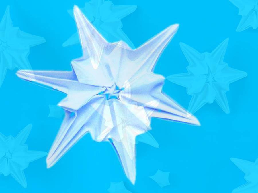 Origami sneeuwvlok