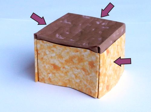 Origami sponge cake diagrams