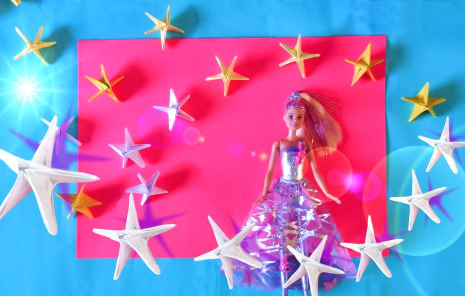 Barbie in een sterrenregen