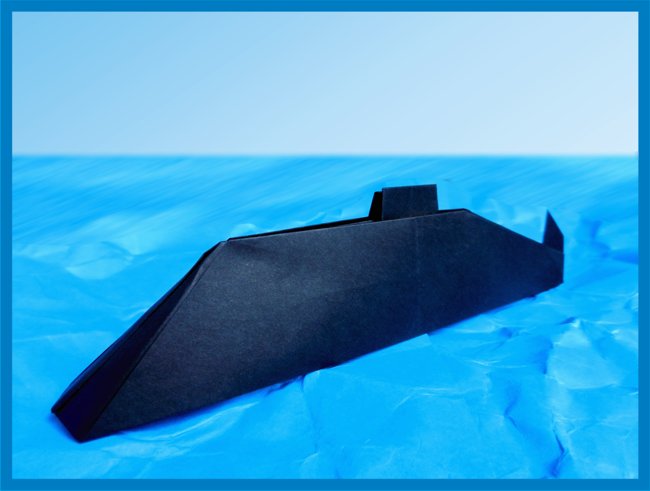 Origami submarine