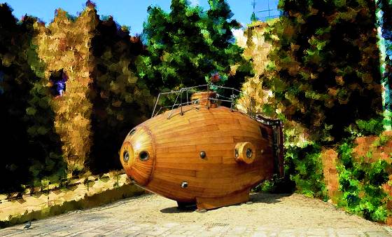 Wooden submarine, the Ictineo 1
