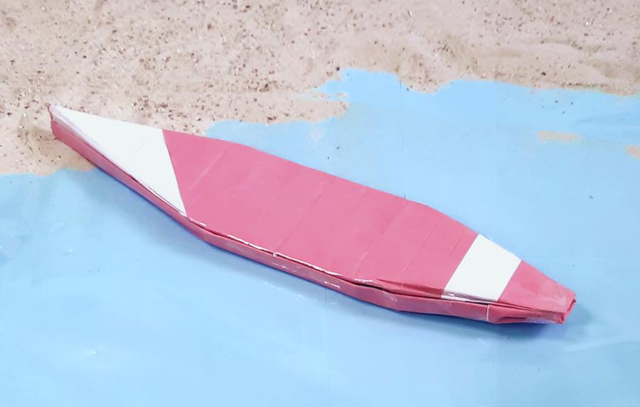 Surfplank van papier Surfplank van papier