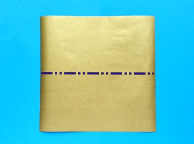 golden origami paper for folding a sword