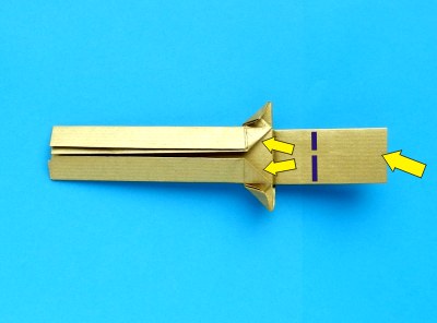 how to fold an origami sword