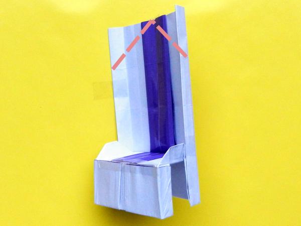 Origami troon vouwen