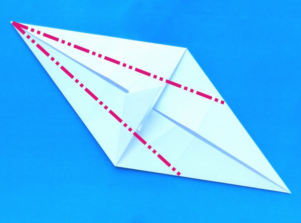 Origami Eenhoorn vouwen
