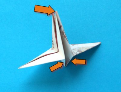 how to fold a money origami windmill