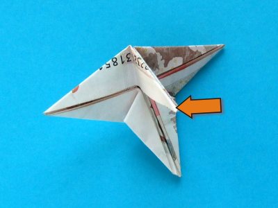 how to fold a money origami windmill