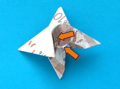 how to fold a money origami windmill