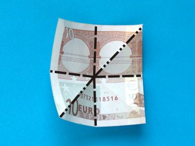 how to fold a money origami windmill