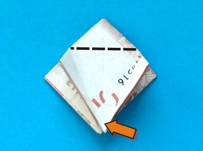 how to fold a money origami windmill