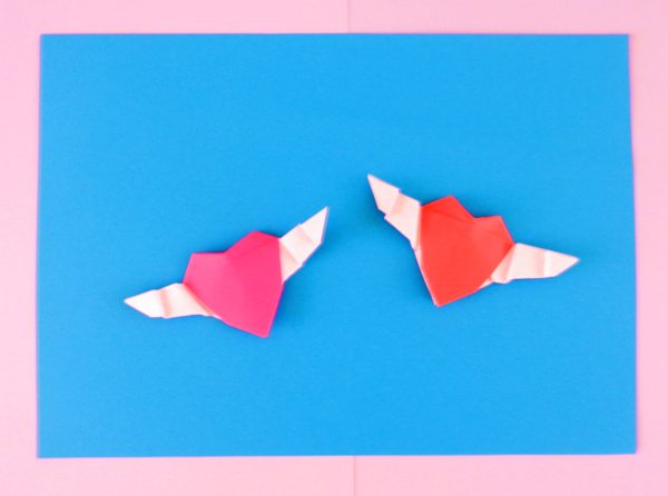 Origami Winged Hearts