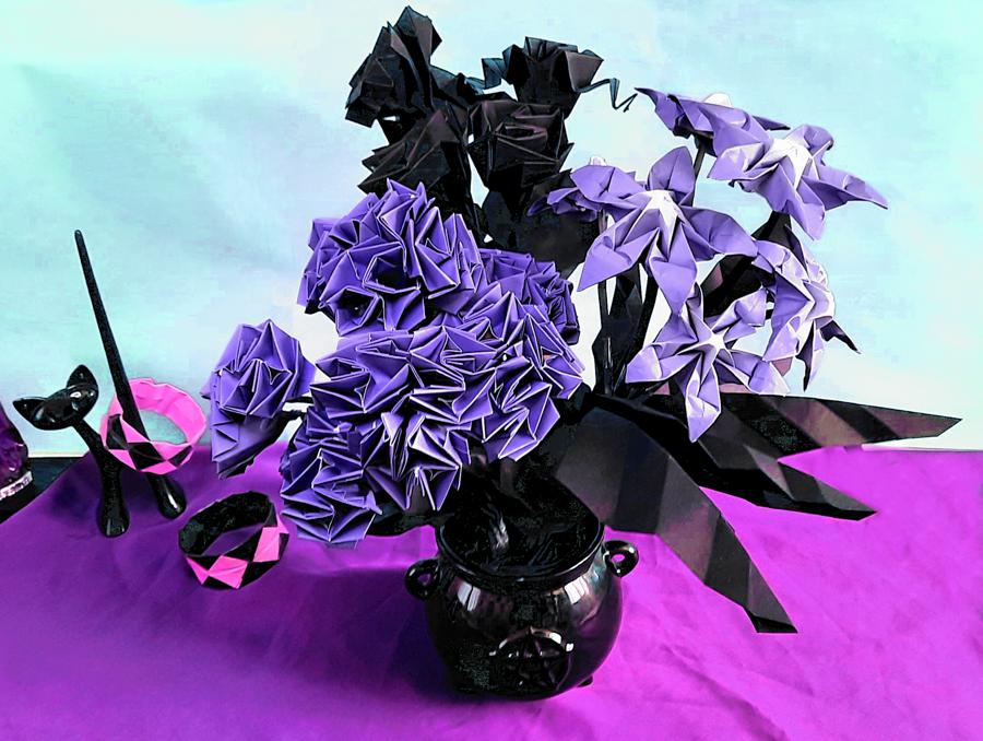 Origami Heksenbloemen