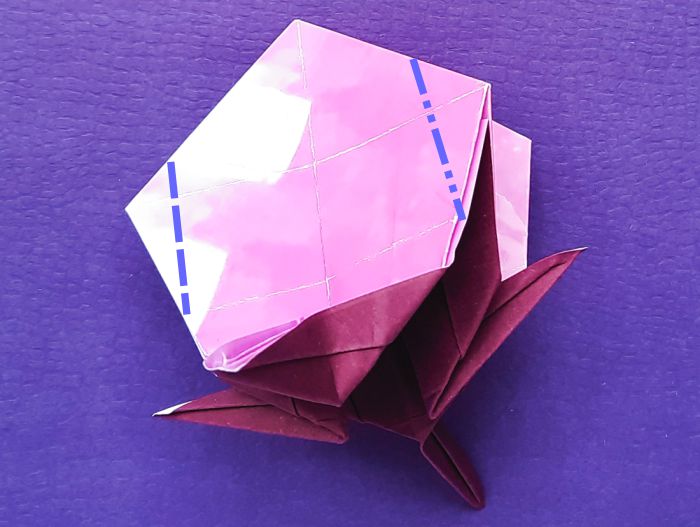 Origami Heksenbol maken