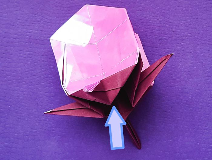 Origami Heksenbol maken