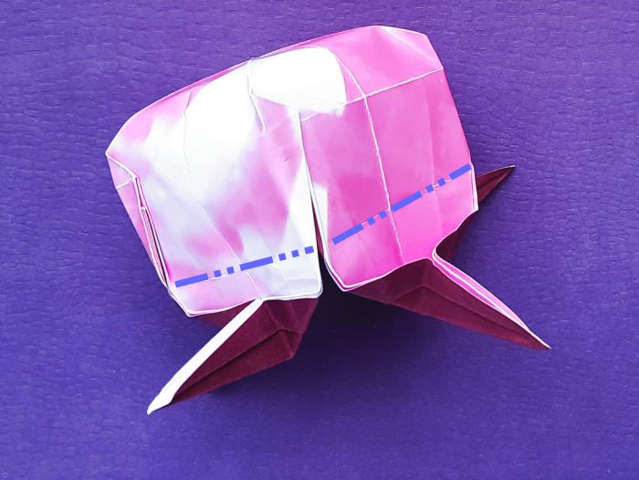 Origami Heksenbol maken