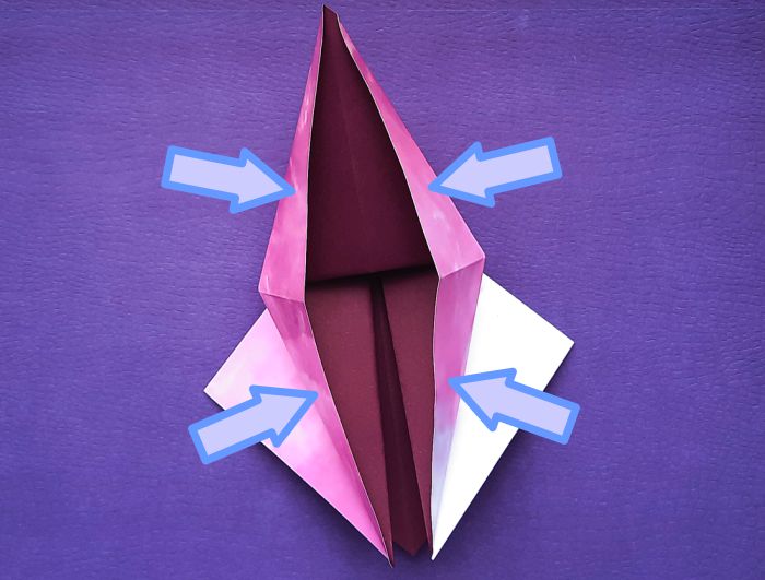 Origami Heksenbol maken