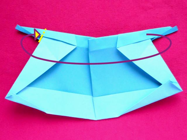 Origami wikkelrokje maken