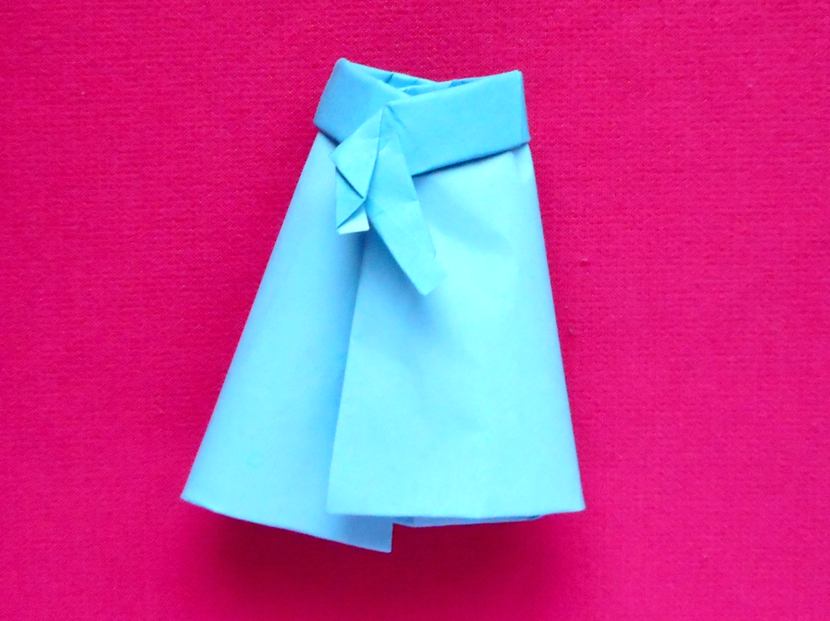 Origami wrap skirt