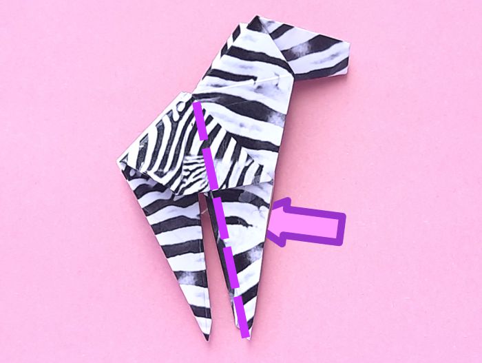 Origami Zebra Vouwen